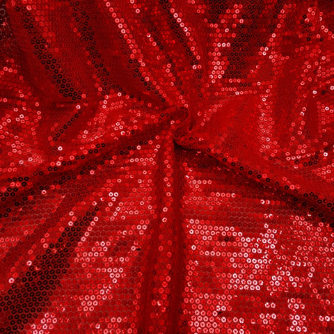 Tulle Blue/Red/Black Sequin Fabric, Home Decor Fabric, Red Sequin, Embroidery Full Sequins Fabric By The Yard, Sequin Dress Fabric