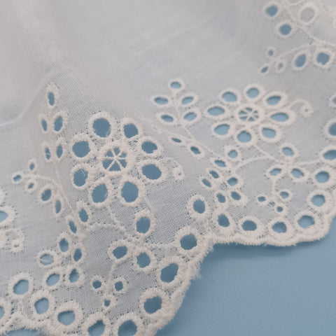 17cm embroidery cotton lace trim, eyelet embroidery lace trim 17cm embroidery cotton lace trim, eyelet embroidery lace trim