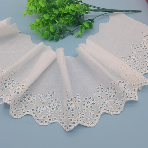 17cm embroidery cotton lace trim, eyelet embroidery lace trim 17cm embroidery cotton lace trim, eyelet embroidery lace trim