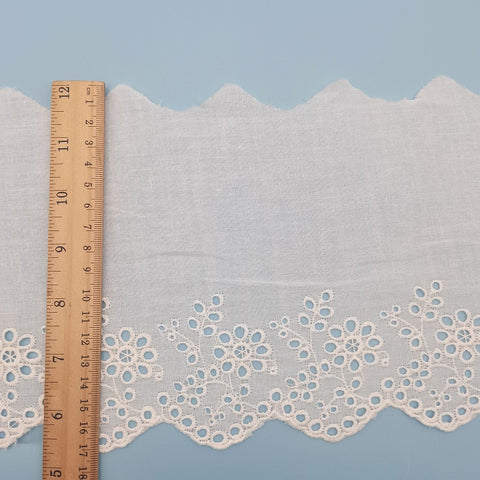 17cm embroidery cotton lace trim, eyelet embroidery lace trim 17cm embroidery cotton lace trim, eyelet embroidery lace trim