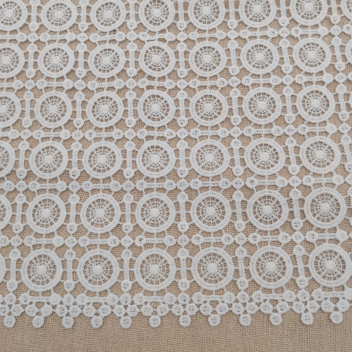 67cm geometric lace dress fabric,polyester circle guipure lace fabric, – Lace-dog