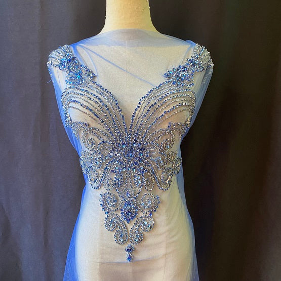 Heavy orange Rhinestone bodice, crystal bodice for wedding dress, crys Lace-dog Heavy orange Rhinestone bodice, crystal bodice for wedding dress, crys Lace-dog